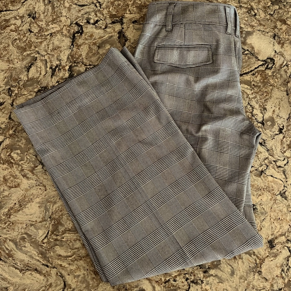 MK Millbrook Fit Checker Printed Trousers/Slacks